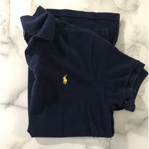 Men’s custom fit Navy polo
